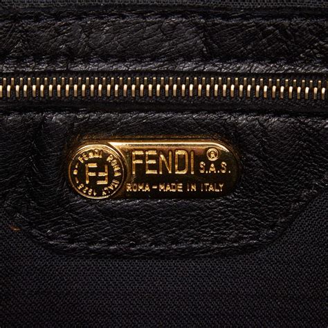 black fendi bag|vintage Fendi bag black.